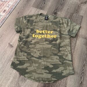 Evereve x Love Squad Camouflage T-Shirt - Green